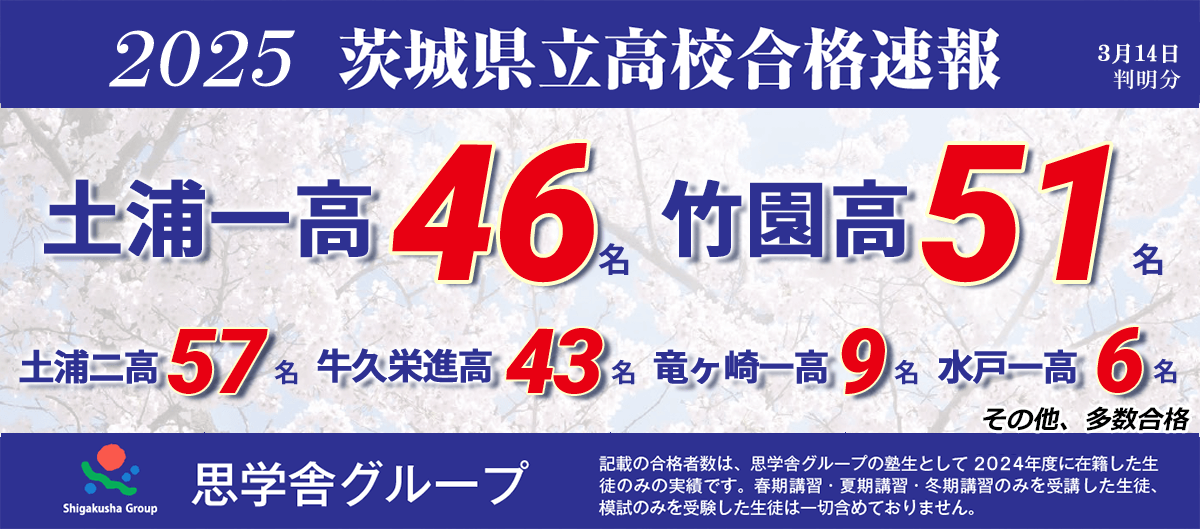 2025高校入試合格実績